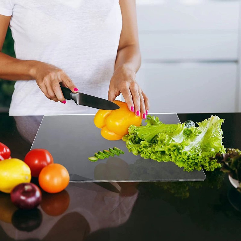 Acrylic Cutting Board Transparent Cooking Chopping Board Non Slip Clear