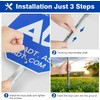 ADT Security Sign - Heavy Duty 28" 100% Aluminum Yard