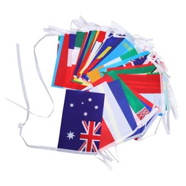 CAXUSD International Flags Bunting Banner Lightweight Vibrant Colors for Wall Window Garden and Event Decorations for Parties and Celebrations