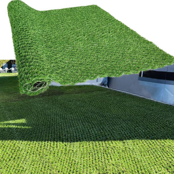 honeypet Hybrid Turf Artificial Turf Grass Patch Blends in with