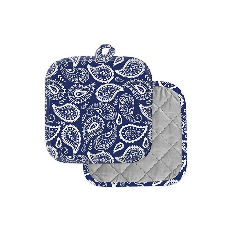 [Pack of 2] Pot Holders for Kitchen, Washable Heat Resistant