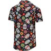 KYKU Skull and Flower Shirt Casual Button Up Shirts for