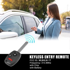 TUCKBOLD Keyless Entry Remote for Honda CR-V CR-Z Fit Accord 313.8Mhz MLBHLIK-1T 3 Button Reusable | Control Replacement Car Key Fob 1 Pcs