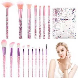 GGUFAY 17-Piece Professional Brush Set, Makeup Brush Set, Face and Eye Art Brush, Powder Foundation Eyeshadow Concealer Eyeshadow Makeup Brush