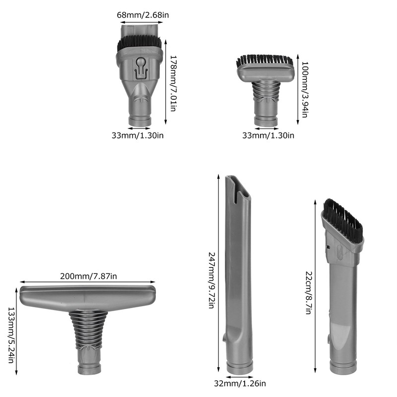 Vacuum Cleaner Brush Head Set Accessories Kit Fit for V6