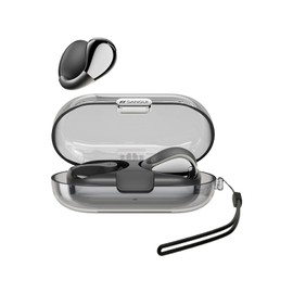 SANSUI サンスイ ワイヤレスイヤホン bluetooth イヤフォン ブルートゥース Bluetooth V5.4ノイズキャンセリング オープンイヤー イヤホン 自動ペアリング マルチポイント接続 耳を塞がないイヤホン IPX4 Type-C 急速充電 高感度ボタン操作 AAC SBCコーデック 小型 軽量 会議通勤 通学スポーツ 音楽 ゲーム W21 (ブラック)