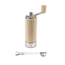 Peugeot Isen u'Select Pepper Mill Gift Set 18cm-7in, Natural - With Stainless Steel Spice Scoop & Clip