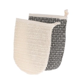 OHPHCALL Bath Spa Gloves Exfoliating Loofah Body Scrubber Sisal Wash Mitts for Shower Bath Towel