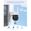 SANNCE PT Camera 2K, Wireless Security Cam 3MP, 350° Horizontal