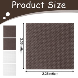 Qianyu 4pcs High Heel Patch Square Sole Repair Tips High Heel Tread Replacements Kit Boot Sole Repair Stickers Non-Slip Heels Protectors Rubber Repairs Pad Accessories for Women