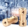 5 Piece Motor Copper Shaft Coupling Connector Sleeve Transfer Joint