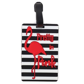 Trendy Apparel Shop Cute Funny Silicone Bendable Travel Bag Luggage Tags - S