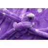 ECGK Soft Hooded Rainbow Bathrobe Sleepwear for Girls Purple Star
