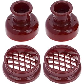 Kit de 4 Moldes para Donas Forma Redonda y Diseño Sencillo, de Plástico Marrón, para Hornear Pasteles y Roscas en Hogar y Repostería