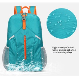 YYFRIEND Lightweight Water Proof Wear Resistant Folding Hiking Backpack Daypack