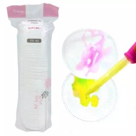Kidsmom Art (100P) 동글동글 원형솜/가정용/화장솜/깔끔한/다용도/솜/대용량/리무버/메이크업/클렌징/미술/목화/놀이 (100P) Round Cotton Pads for Home, Makeup Remover, Cleansing, Art, and Play