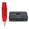 Tattoo Machine Kit Red Motor Pen LED 2 Channel Output