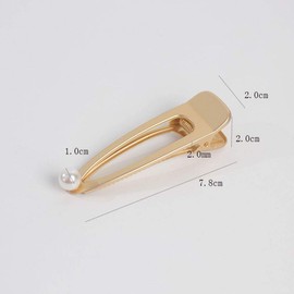 Suoirblss 2PCS Lady Girls Metal Duck Teeth Hair Clips Hair Grip Crocodile Accessories Hairpins Chic Styling Hair Claw (B#)