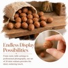 Healifty 20 X Mini Walnut Model Realistic Walnut Design Light