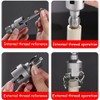 Integrated Internal & External Pipe Threading Tool Kit – 2-in-1