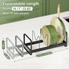 MUDEELA Pot Rack Pan Organizer inside Cabinet - Expandable Pot