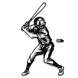 Paquesta Metal Baseball Wall Decor for Boys Room Sports Wall Art Baseball Sign Accessories for Boys Bedroom Gift for Boy (Baseball Wall Decor C)