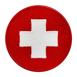 Medic Sign aptch, Medical Sign Patch, Embroidered Iron on Sew on Patch Badge for Clothes etc. 7x7cm