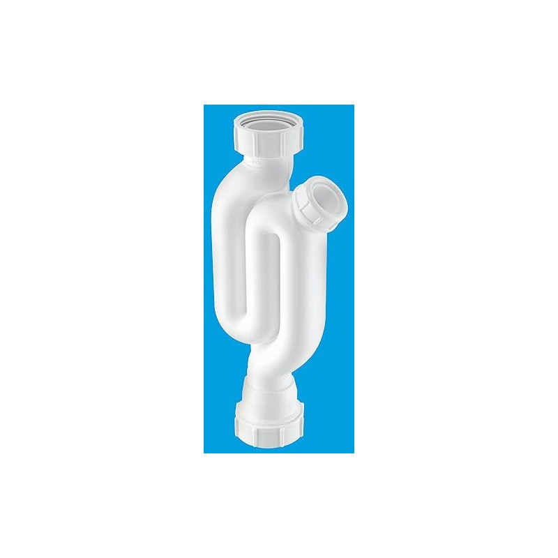 McAlpine X10 Straight Through Bottle Trap 75mm Seal Cleaning Eye