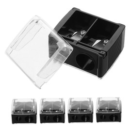 Minkissy Manual Pencil Sharpener for Makeup 5pcs Lip Liner Eyeliner Sharpener Portable Precision Reusable Stationery