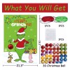 Dreasmt Poster De Grinch Para Colocar Esferas De Papel Juego