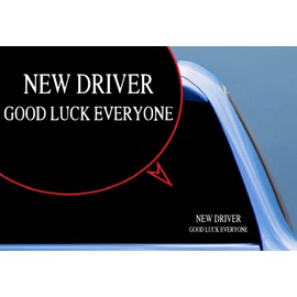 New Driver Decal for Truck, Funny, Tumbler, Window, Helmet, Bumper Sticker, Decal for Laptop, Phone, Home Decoration