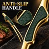 Stainless Steel Kitchen Tongs for Cooking – Anti-Slip Grip for
