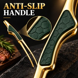 Stainless Steel Kitchen Tongs for Cooking – Anti-Slip Grip for Steak, BBQ, Grilling & Everyday Food Serving