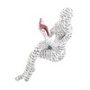 TOPINCN Girl Reading Figurine, Resin Figurine Innovative Lady Reading Pulp