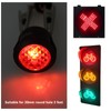 EMSea 4PCS Red LED Warning Light DC 12V 2 Pin