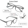 YEIN Bifocal Reading Glasses, Photochromic Brown Sunglasses, 0.00/+1.25 Magnification for