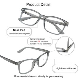 YEIN Bifocal Reading Glasses, Photochromic Brown Sunglasses, 0.00/+1.25 Magnification for Men/Women