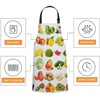 Xuwenz Fruits and Vegetables Bib Apron with Adjustable Neck for