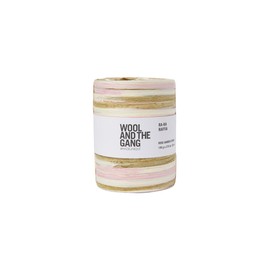 Wool and the Gang Ra-Ra Raffia Stripe, Rose Garden Stripe, 100 g, DK Double Knitting