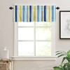 Yellow Blue Stripe Curtains for Living Room/Bedroom/Bathroom/Kitchen Windows - Rod