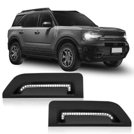 DZG LED Side Marker Accessories Turn Signal Lights Compatible with Bronco Sport Base Big Bend Outer Banks Badlands First Edition Heritage 2024 2023 2022 2021, Dual Colors, Pack of 2