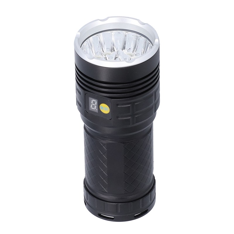 LED Flashlight XMT6 LED 15000lm USB Rechargeable IP65 Waterproof Outdoor