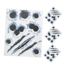 ABOOFAN 4Pcs Realistic Bullet Car Stickers Weatherproof Auto Decals for Easy Application Removal for Car Door Bumper and Window Decoration Fit for All