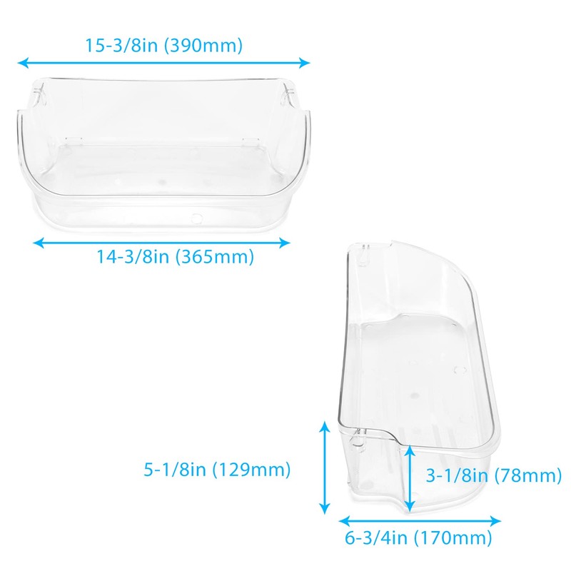 Kojem 2 X 240356402 Refrigerator Door Bin Shelf Compatible with