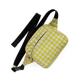 BAGGU Fanny Pack - Pink Pistachio Pixel Gingham
