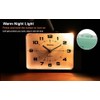Wuyiway Analog Alarm Clock for Bedroom,Silent Non Ticking,Lighted on Demand