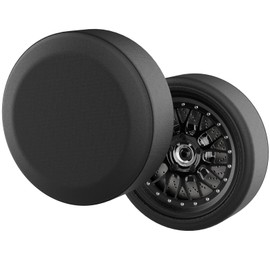 RVMATE RV Tire Cover Fits 28" Diameter Tire, Waterproof Anti-UV Black Spare Tire Cover for Truck/Trailer/SUV/Jeep, RMSTC28