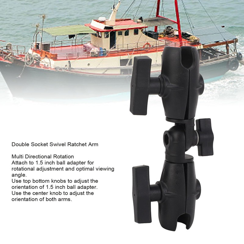 8.1 Inch Rotary Ratchet Arm with Double Socket for RAM