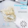 Fog-Free Dental Occlusal Photographic Mirror Device with 4 Rhodium Intraoral