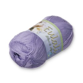 Hilaza Eulali 100% algodón, madeja de 100 gramos (Lila)